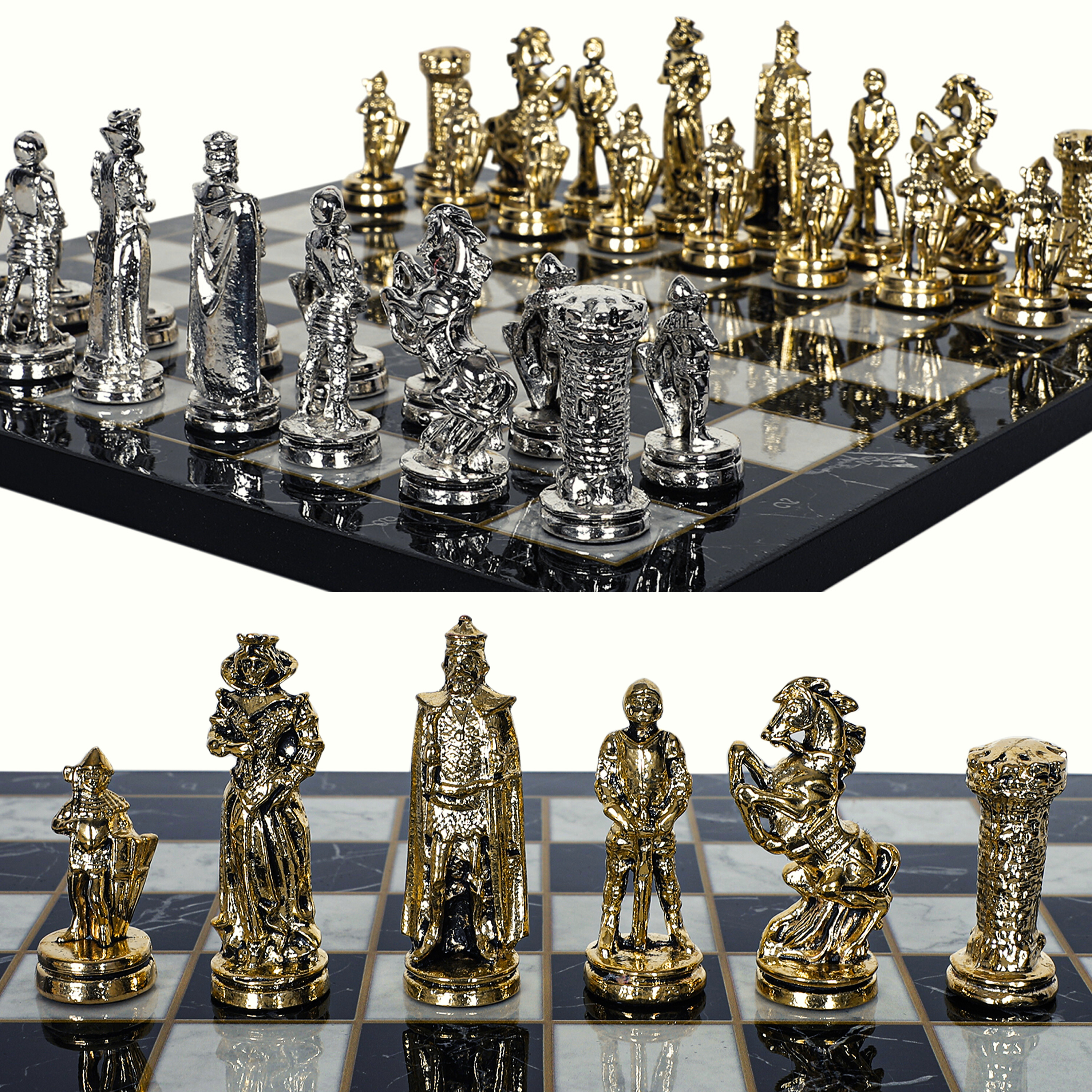 ALL MODELS | HISTORICAL THEME METAL CHESS SET